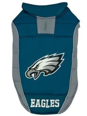New without tags NFL Philadelphia Eagles 24" Pets Puffer Vest MSRP $17